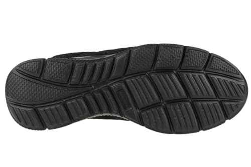 Skechers Satisfaction 58350-bbk, Sneakers Basses Homme, Noir (Black 58350-Bbk), 45 EU