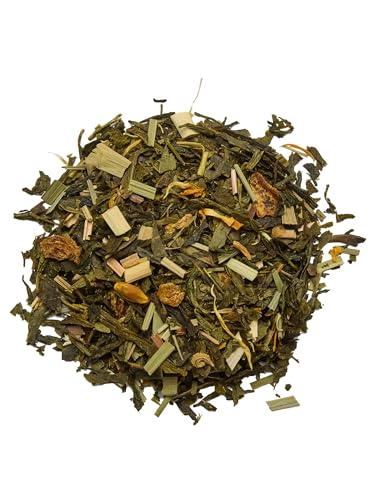 fitvia Green Lemon Mint 100 g – loser Grüner Tee mit Minze & Limette, erfrischend-spritzige Mischung mit echten Fruchtstücken, ohne Zuckerzusatz & ohne Stevia