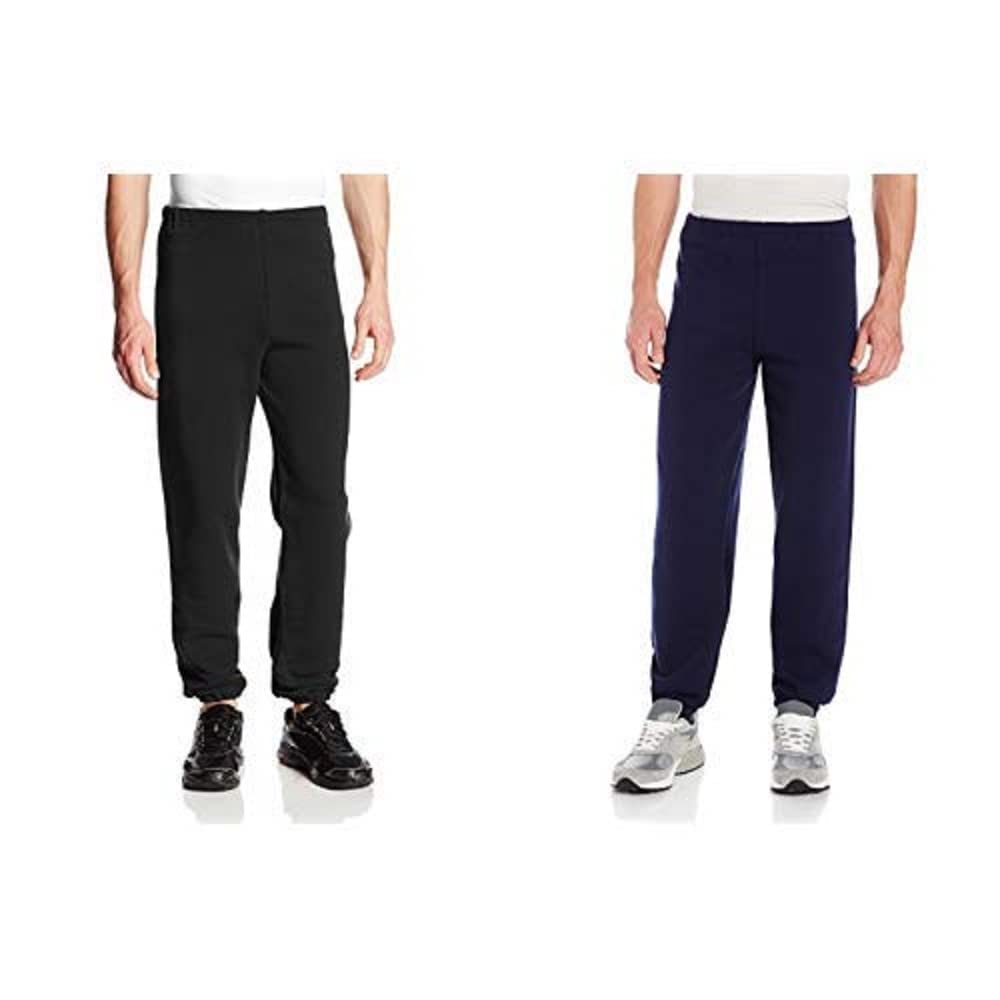 Russell Athletic Men's Dri Power Fleece Elastic Bottom Sweatpants, Relaxed Fit, Moisture Wicking, with or Without Pockets