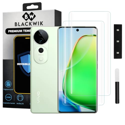 Image of Blackwik UV Curved Tempered Glass for Vivo T3 Ultra 5G | 2-Pack