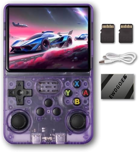 Image of Retro Gaming Console R36S Handheld with 10000+ Preloaded Games, 3200mAh Battery, 4K Ultra HD Output, Portable Game Box for Travel & Home