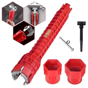 Generic 8 in 1 Faucet and Sink Wrench – Ykwao Multifunctional Sink Installer,Plumbing Tool for under Bathrooms,Toilets,Kitchens Sinks Repair Removal Plumber Tools
