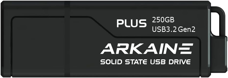 ARKAINE USB Memory 500GB USB 3.2 Gen2 UASP SuperSpeed+, Ultra Fast USB Memory Memory Max Read Speed 600MB/s Maximum Write Speed 500MB/s