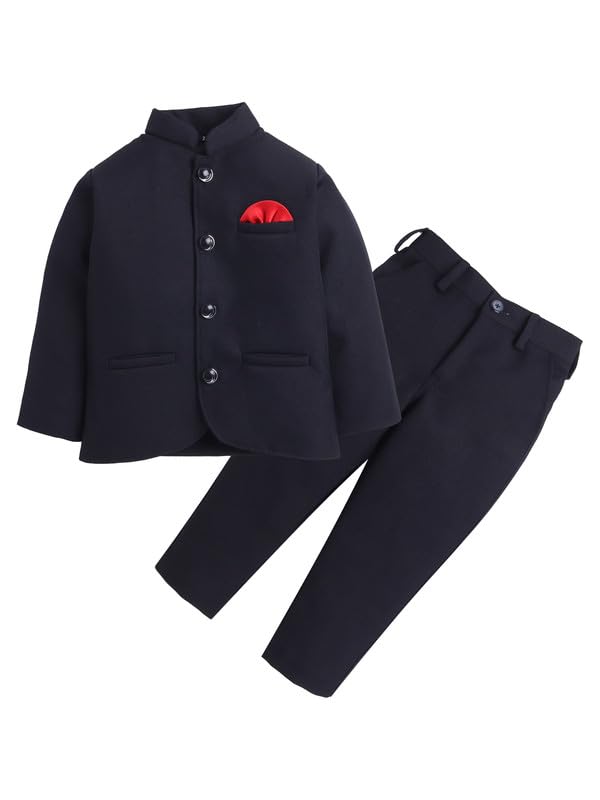 Lil' Homies Boys Navy Bandhgala with Trousers, Jodhpuri Set - Review, Price and Buying Guide
