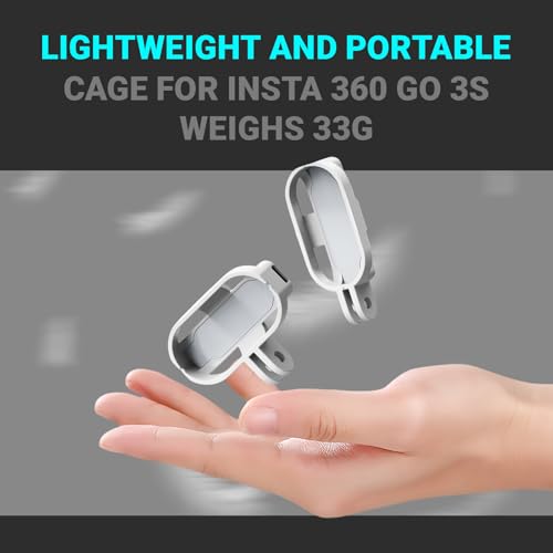 Juego de montaje magnético para Insta360 GO 3 y GO 3S con manguito antiviento de repuesto 7