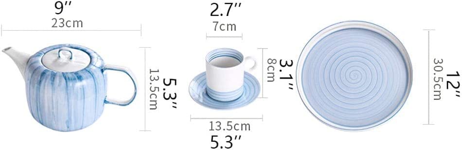 Ensemble de tasses à thé chic et son plateau de service assorti - 3
