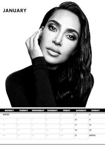 Kim Kardashian 2026 Calendar, A3, Wirobound, Full Colour - Image 2