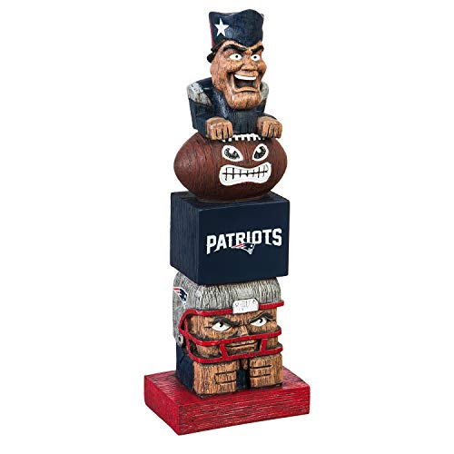 Team Sports America NFL New England Patriots 12 Inch Tiki Totem