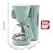 Moulinex Filterkaffeemaschine, Wassertank vorne, 1,25 l, Permanentfilter, schwenkbarer Filterhalter mit breitem Griff, Tropfstopp, Warmhaltefunktion, Farbe Eukalyptus Morning FG2M1310