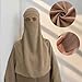 One Layer Chiffon Niqab Veil for Muslim Islamic Arab Prayer Khimar Hijab Face Cover Sun Protection