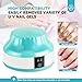 SAVILAND Nail Soaking Bowl Heated: Gel Nail Polish Remover Machine Automatic Quick Remove Gel Steam Soak off Gel Polish Remover Electric Nail Polish Remover Nail Salon Home DIY