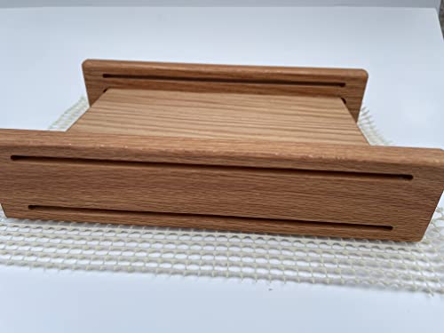 "Oak Mini" Horizontal Bread Slicing Guide 3/8+1/2-Inch Thick Slices Hand Crafted By Mystery Lathe In Lincolnton Ga #TOP2