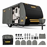 CAMMOO RV Cover for 27-30ft Travel Trailer 9 Layer 180g Heavy Duty Snowproof...