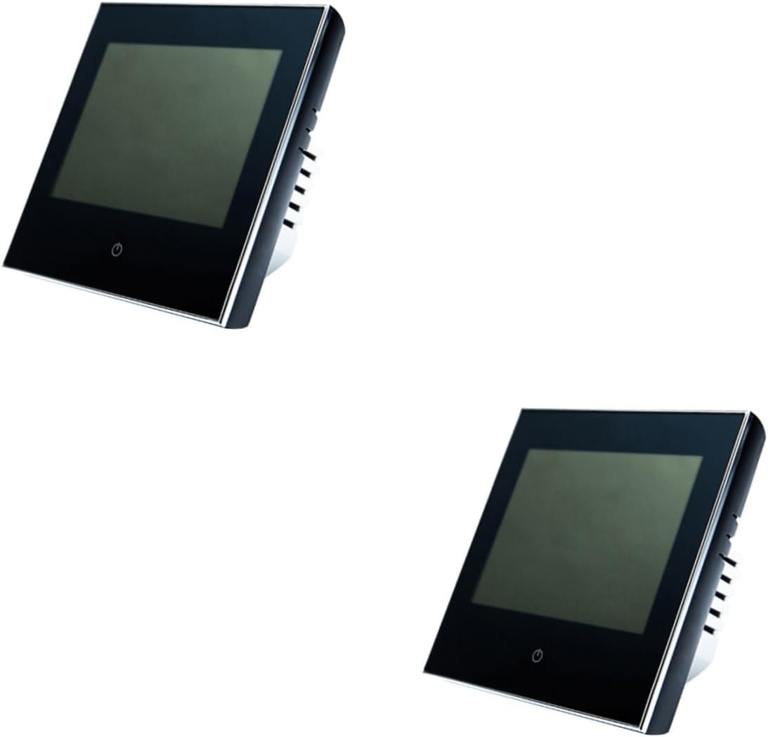 2 Pcs 3a Smart Programmable Thermostat for Gas Boiler Digital Lcd Display Weekly Programming Touchscreen