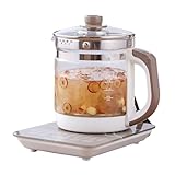 1,8 l Multifunktionaler Gesundheits-Teekanne, elektrische intelligente heiße Teekessel mit 1,8-l-Teekanne, Smart Touch-Einstellungen, 30-95 ℃ Heiztemperatur, für Tee, Kaffee und kochendes Wasser