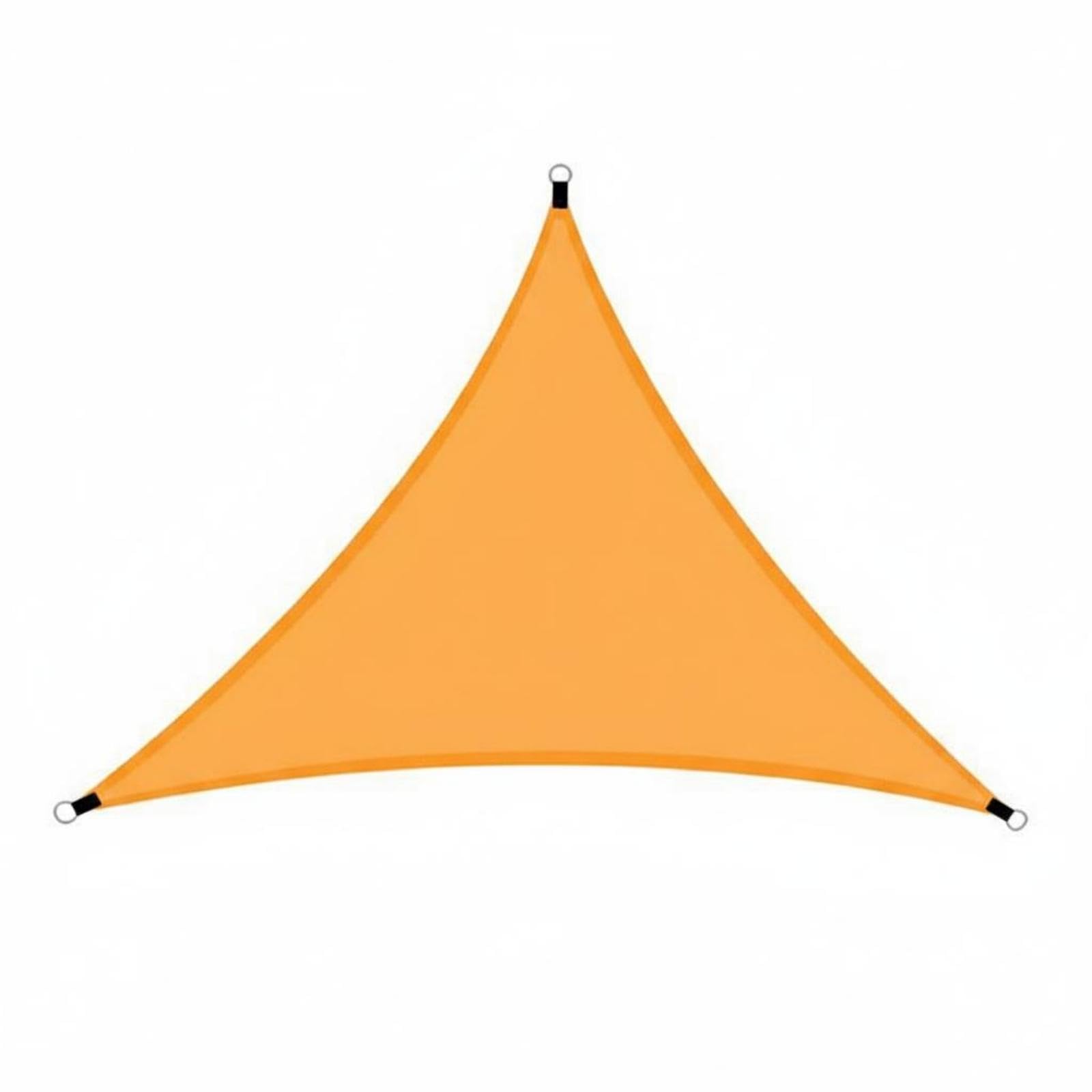 Triangle Sail Foldable Triangular Shade Sail Rainproof Triangle Sun Canopy for Garden, Backyard, Camping Orange 3x3x3m-image-38