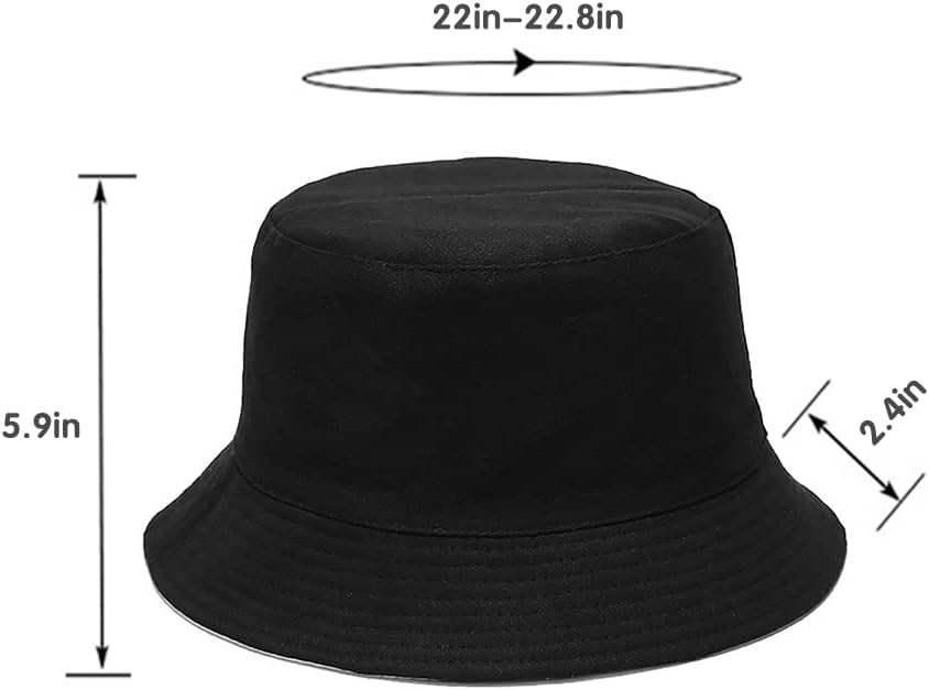 Malaxlx Unisex Bucket Hat Beach Sun Hat Aesthetic Fishing Hat for Men Women Teens, Reversible Double-Side-Wear - Image 6