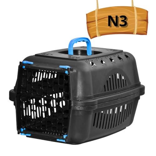 Caixa De Transporte Tamanho 3 Cachorro Gato Coelho N3 Azul