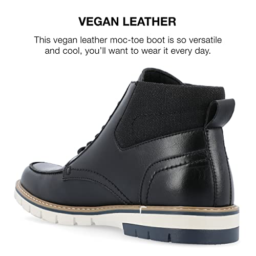 Vance Co. Mens Dalvin Chukka Boot With Vegan Leather Uppers And Tru Comfort Foam Footbed, Black, 8 #TOP2