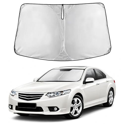 Image of Autovir Windshield Sun Shade Fit for 2008-2010 2011 2012 Honda Accord Sunshade, Front Car Window Shades Sun Visor, Blocks UV Rays & Heat, Car Accessories