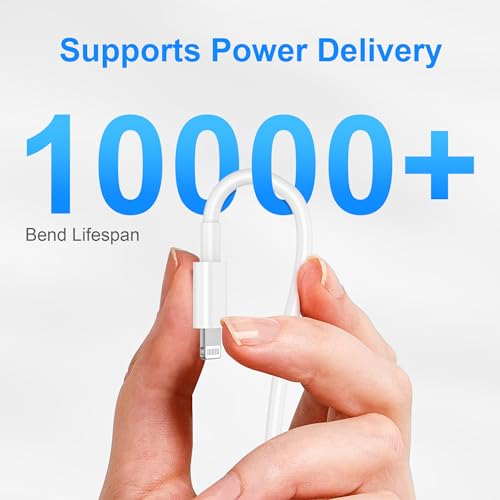 Image of 2PACK for iPhone Charger 3FT,Lightning Charging Cable,for Apple Certified Cord for iPhone 14 /13 /12 /11 Pro /X /Xs Max /XR /8 Plus /7 /6s /SE /5c /5s,for iPad Air /Mini USB Charge 3Foot