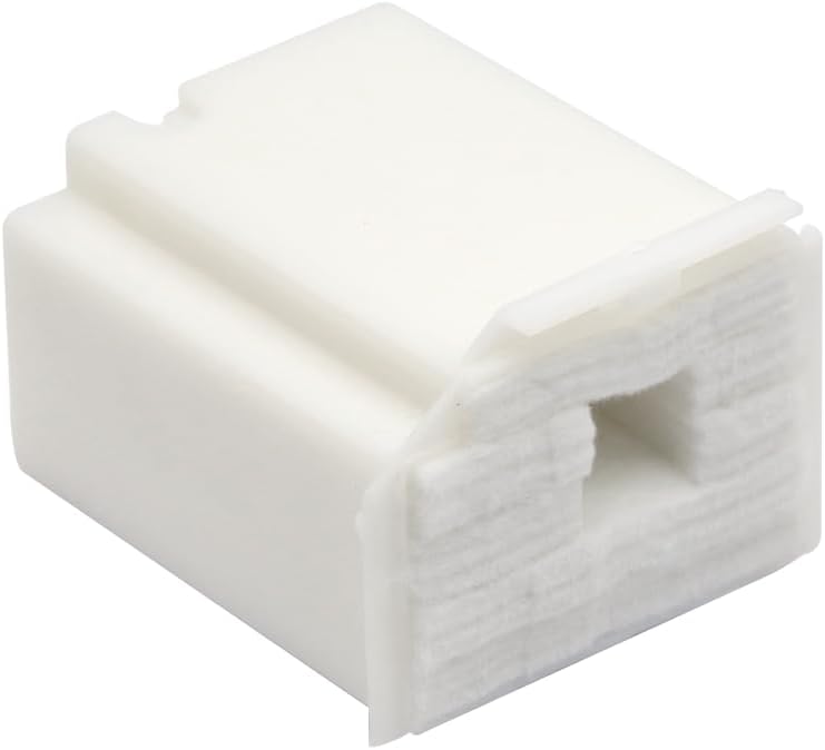 Close-up of the maintenance box showing the absorbent sponge