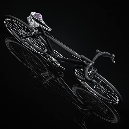 Bike Saddle with Rear Reflective Sticker - Waterproof Surface Bicycle Seat for Men Women