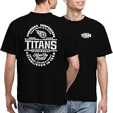 Junk Food NFL - Tennessee Titans - Heritage Type - Officially Licensed Adult Short Sleeve Fan Tee for Men and Women