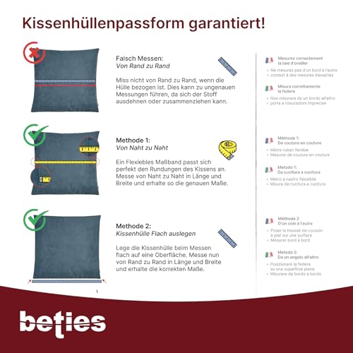 beties „Publik“ Federkissen ca. 80 cm Ø mit Bodenkissen Sofakissen mit Federfüllung (echte Federn) vielfältige Größenauswahl, waschbar traditionell gefertigt