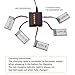 5PCS 3.7V 400mAh High Rate Lithium Battery with 5 in 1 Charger for Hubsan H107C H107L SYMA Q11 X11C HS170C F180C TOZO Q2020 E016H A120 XK A150 H31 TR-P51 TR-F22 AT-96 Four-Axis Aircraft…