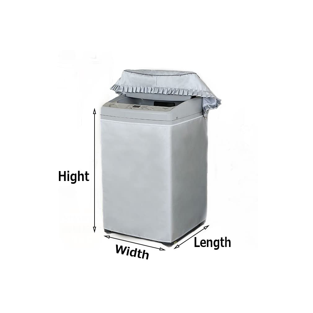 Coprilavatrice Carica dall'alto Tessuto Impermeabile Protezione Copri Lavatrice Antipolvere Resistente ai Raggi UV Copertura Lavatrice per Esterno Anti Sunlight (Thickening,7.5kg)
