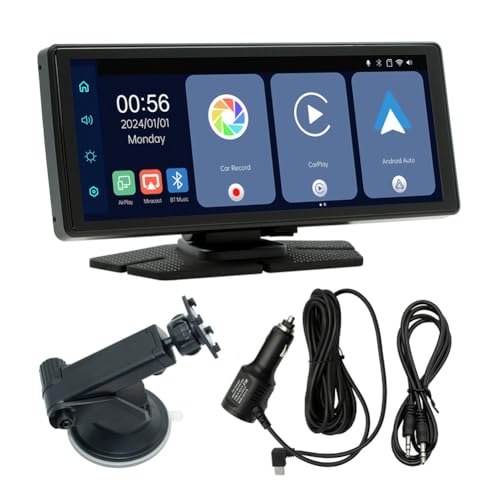 Écran portable GPS pour voiture connectée, trajets fluides avec Carplay 2K