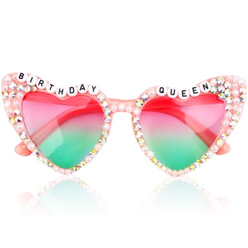 Accessoires anniversaire écharpe rose et lunettes pour tenue de fête originale