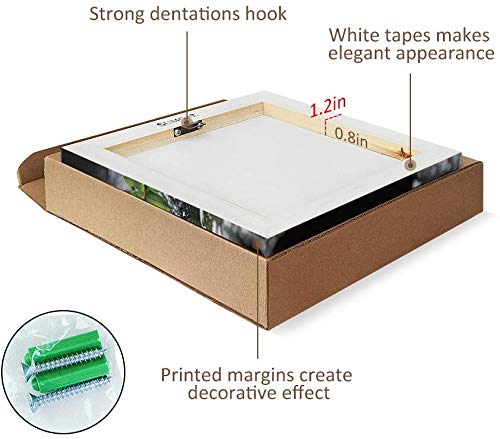 Sumgar Framed Wall Art Bathroom Decor Black And White Canvas Paintings Green Pictures Zen Stone Spa 4 Piece,12X12 In #TOP7