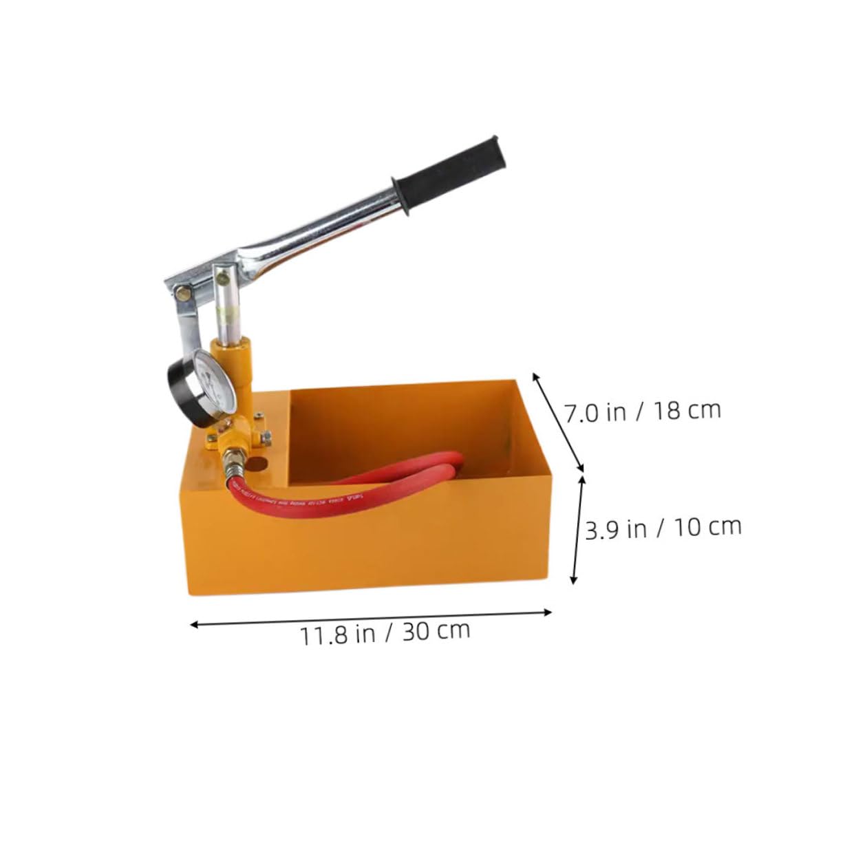 1Set Hydraulic Pressure Test Pump Manual Water Pressure Tester for Pipe Testing Compact Design for Easy Portability Stable Pressure Control for Plumbing Tasks