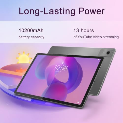 Image of Lenovo Idea Tab Plus AI Tablet, 12 inch 3K QHD+, Tab Pen Plus, 8GB RAM, 256GB | (128GB+128GB SD Card), 8-Core MediaTek, Touchscreen,13-Hr Long Battery Life, Lightweight, for Student & Gaming, Android OS