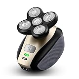 5-in-1 Electric Head Shaver fit for Bald Men – 5 Dual Track Heads, Wet/Dry Use & Mess-Free Hair Capture – Cordless Grooming Kit