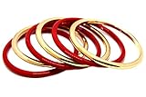 Armreif-Set 5 teilig Westland GmbH Armreif-Set 6 teilig (rot/Gold) 051-00021