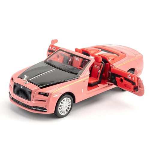 Image of 1:24 Rolls-Royce Spectre Diecast Metal Pull Back Car with 6 Openable Doors with Sound and Light Toy Decoration car Best Gift Toys for Kids (1:32 Rolls Royce Dawn- Multicolor)