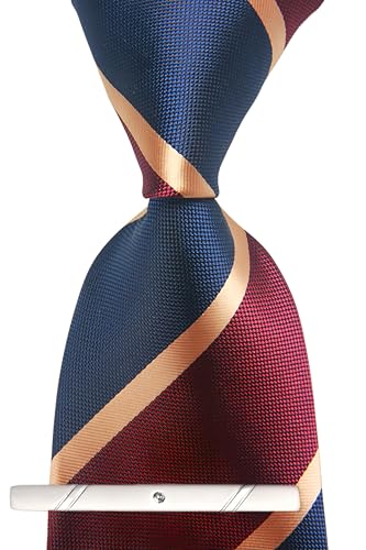 Striped Necktie Blue & Red Champagne
