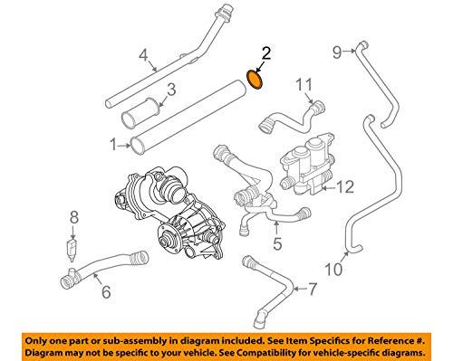 BMW 11 53 1 710 048, Engine Coolant Pipe O-Ring