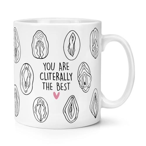 Tasse mit englischer Aufschrift 'You are Cliterally The Best', 284 ml, lustig, unhöflich, Witz, Lesben, LGBT, Wortspiel