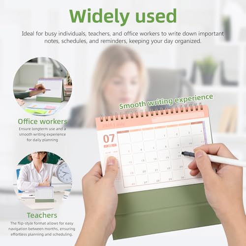 AOKWAWALIY 2026 Desk Calendar Standing Flip Desktop Calendar From August 2025 to December 2026 Stand up Desk Calendar 7.4x6.4 Inch with Twin-Wire Binding - Cosy Home Interiors AOKWAWALIY 2026 Desk Calendar Standing Flip Desktop Calendar From August 2025 to December 2026 Stand up Desk Calendar 7.4x6.4 Inch with Twin-Wire Binding - Image 7