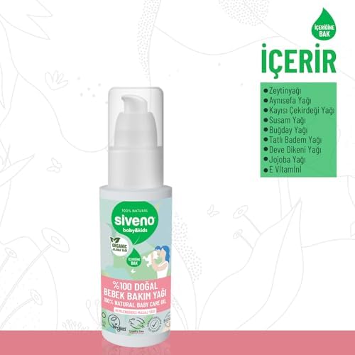 Siveno %100 Doğal Bebek Yağı Organik Jojoba Bakım Masaj Yağı Parafinsiz Bitkisel Vegan 50 ml - Görsel 5