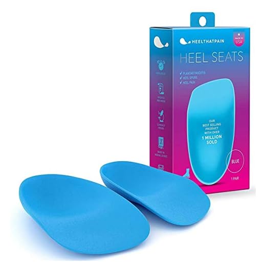 Heel That Pain Plantar fasciitis innersulor | hälstolar fot ortopediska insatser, hälkoppar för hälsmärta och hälsporre | patenterade, kliniskt bevisade, 100 % garanterad (blå, medium)