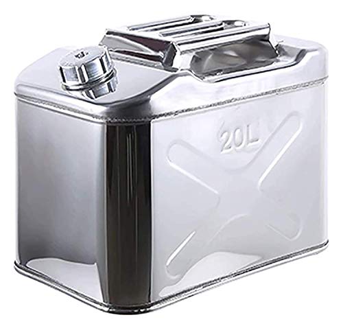 Bidon de carburant haut de gamme en acier inoxydable épais pour stockage durable