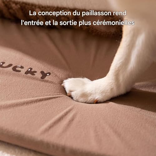 Maison hiver pour nouvel animal : caverne lit pour chien douillet de qualité supérieur