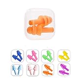 Reusable Silicone Earplugs, 8 Pairs of Noise Reduction Ear Plugs, Suitable for Sleeping, Swimming, Snoring, Concerts, Airplanes, Travel, Work, Noisy Places