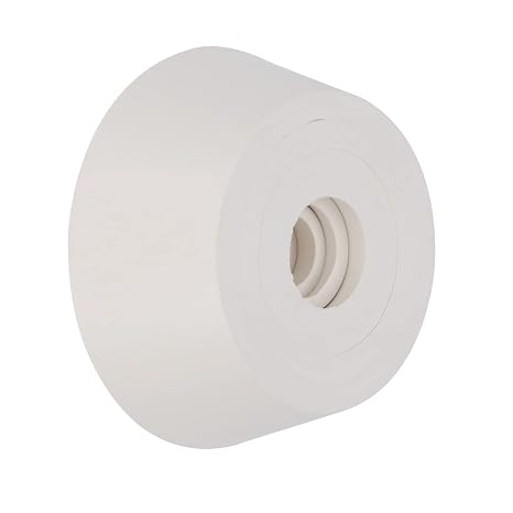 FunChem Filter Adapter Cones, 9 Pack White Wear-Resisting Tapered Collar Rubber Stopper Buchner Funnel Flask Cones Adapter Set, Smooth Surface, White