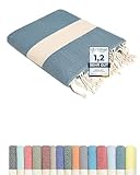 Flora Furora Serviette de Plage XXL 100 x 200 cm   Coton   Fouta Plage | Drap de Plage Grande Taille + Compact | Hammam Sauna, Pique Nique Tapis de Plage Accessoire, Serviette Plage Femme Homme Ado